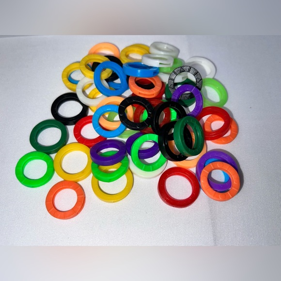 NWOT-84-Pack 1” Flexible Color Key Caps, Bendable, Durable, Various Colors - Picture 8 of 10